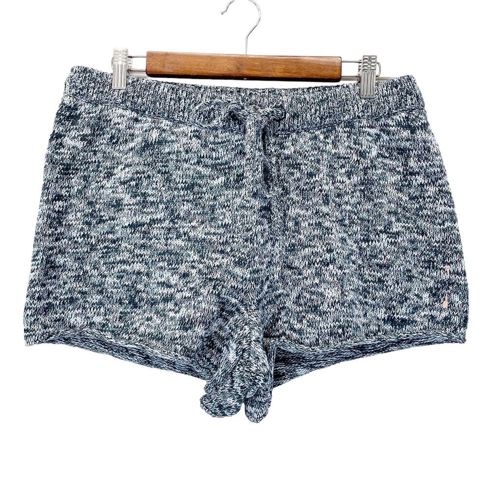 NEW The Upside  Womens L US10 Spacewalker Sweater Shorts Sapphire Blue Space Dye